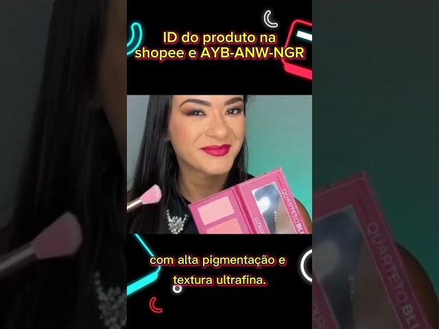 Quarteto de Blush Ludurana e bom? #maquiagemshopee #acheinashopeebrasil #beleza