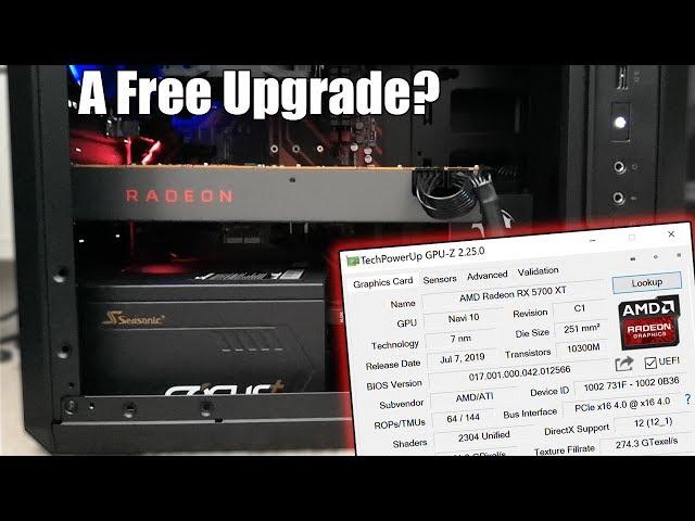 Flashing The AMD RX 5700 Into a 5700XT - A Free Performance Upgrade?!