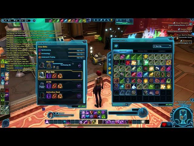 SWTOR N00b School: Crafting Armor For Your Toons