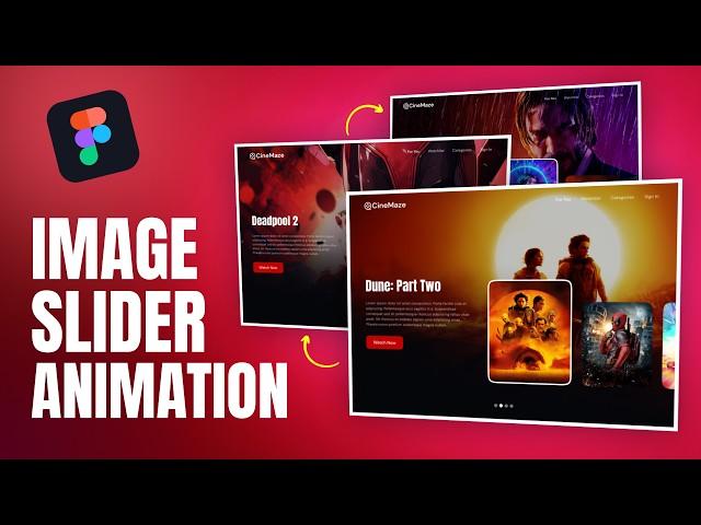 Create ADVANCED Image Slider Animation In Figma | Figma Tutorial