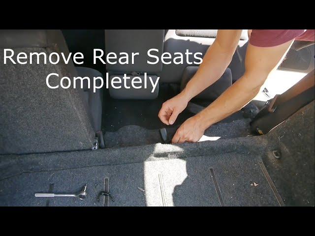 How to fully remove rear passenger seats from an Skoda Octavia II / VW / Audi