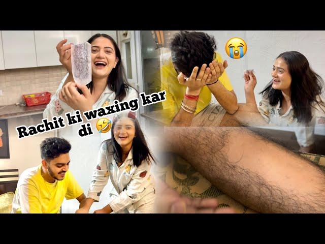 Waxing prank on Rachit / Gone wrong  || Vlog || Sibbu Giri