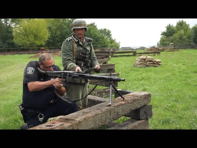 WW2 German MG42 Machine Gun Test Fire