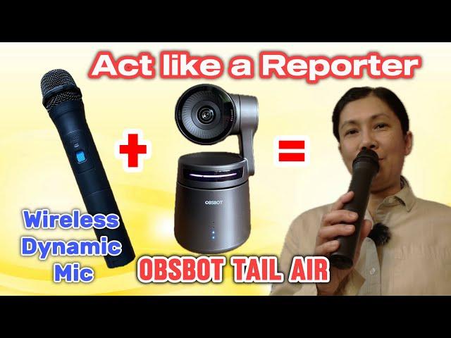 OBSBOT Tail Air - Connect Wireless Dynamic Mic and Bluetooth Earphone