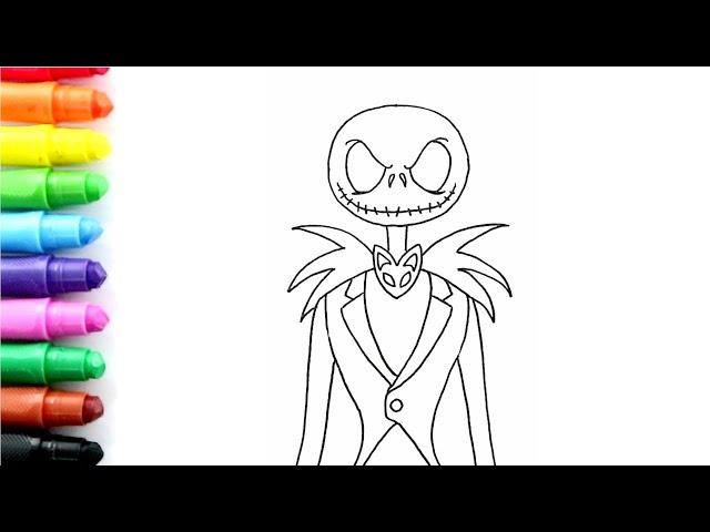 How To Draw a Jack Skellington