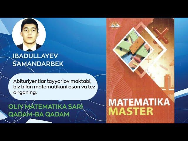 Matematika master                            (15-dars)       EKUK va EKUB    (147-185) misollar