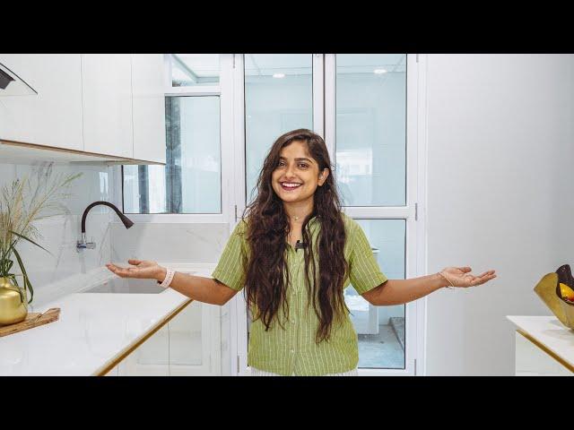 How to make a Modular Kitchen in India? ️ Entire white kitchen Makeover 