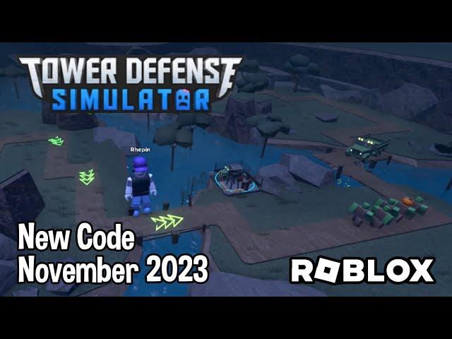 Roblox Tower Defense Simulator New Code November 2023