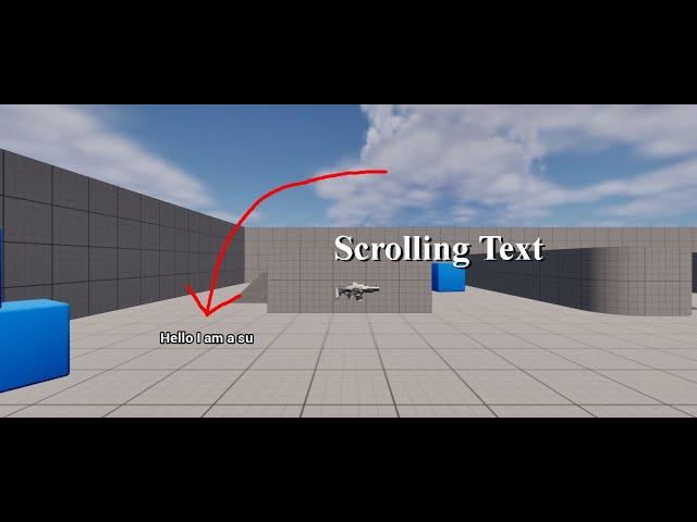 How To "Typewriter Style" Scrolling Text In UE 5