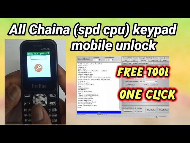 All chaina keypad phone(spd cpu) unlock with miracle crack/free tool.