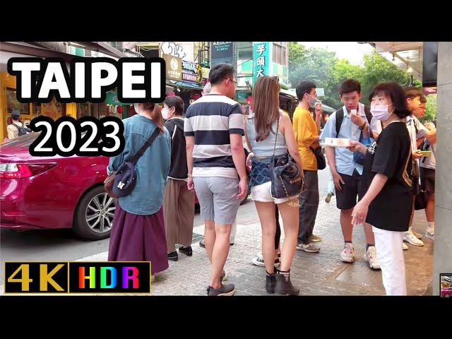 Taipei in 4K : A Stroll Through the City - Dongmen streets【4K】TAIWAN 2023