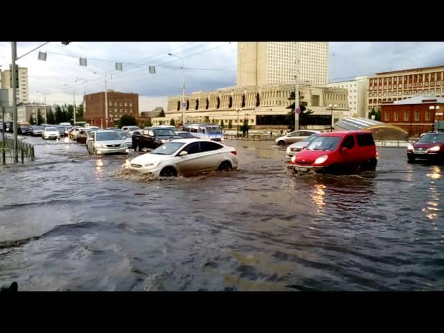 Водные  рубежи на омских улицах