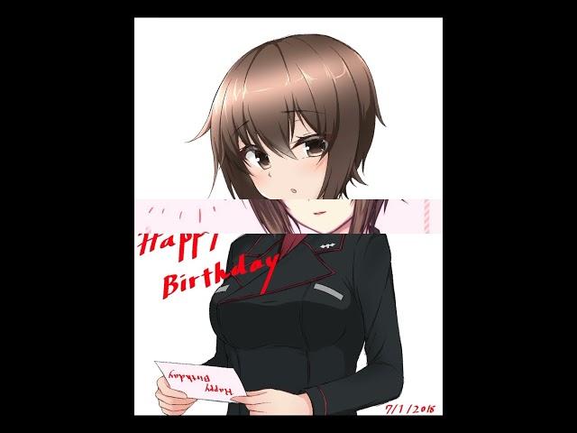 happy birthday to our beautiful, intelligence sexy, and cute maho nishizumi :)