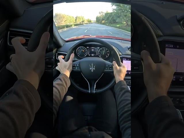 The Maserati Ghibli Trofeo V8 Sounds Super Exotic (POV Drive #shorts