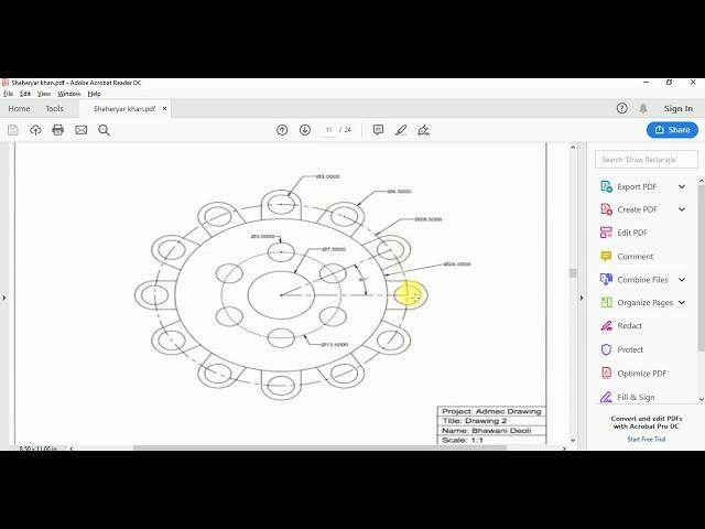 Delcam PowerShape 2010 how to draw sub circles in circle 2D sketch | with unit changing | tutorial 2