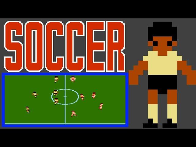 Soccer (FC · Famicom / NES) video game | Skill Level 5 session for 1 Player 