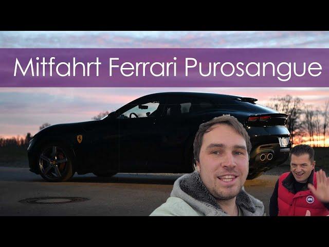 Vollgas mit @Florianf12 in seinem neuen Ferrari Purosangue - 812 Competizione mit 4 Türen?