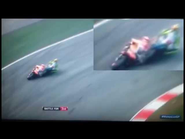 Rossi vs Marquez - Heli view | #SepangClash