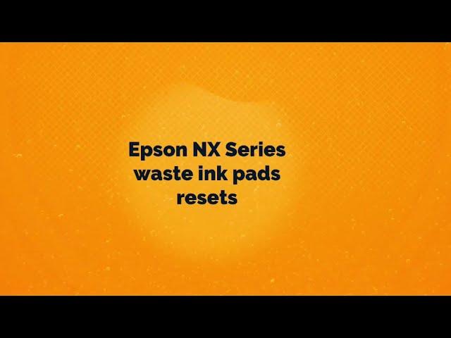 Epson NX Series Waste Ink Pads Error