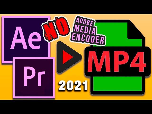 How to save an After Effects 2020 video to MP4 WITHOUT Media Encoder