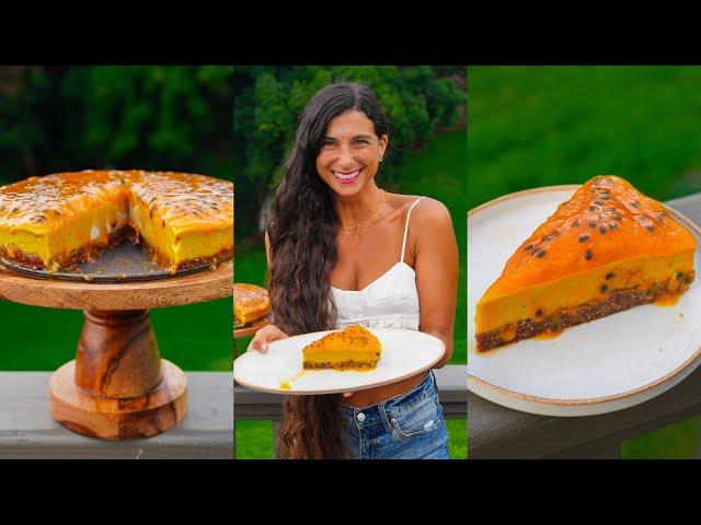 Mango Lilikoi Passionfruit Cake!  Best Raw Vegan Dessert Recipe  Sweet, Healthy, & Delicious!