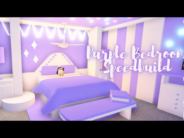 Aesthetic Purple Bedroom  Roblox Adopt Me