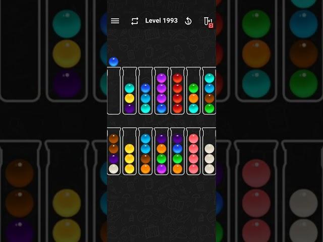 Ball Sort Colour Water Puzzle Solution Level 1993