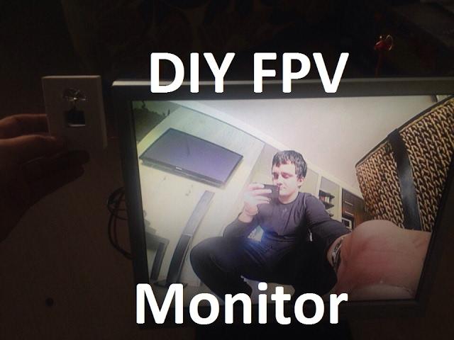 How to make FPV monitor from the old PC monitor for 18$