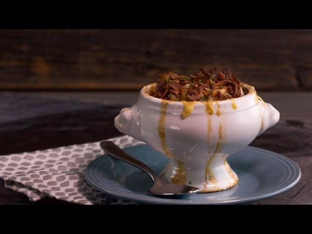 Ming Tsai's Shiitake French Onion Soup