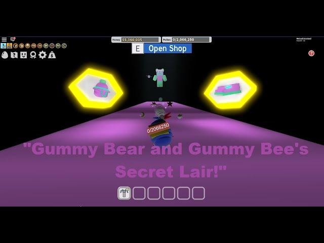 “Gummy Bear and Gummy Bee’s Secret Lair!” - Bee Swarm Simulator - Roblox