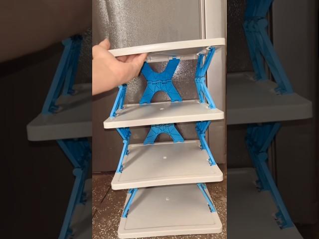4 layer shoe rack #rack #foldable #shoerack #viralvideo