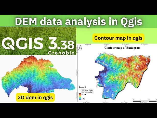 Dem data analysis in QGIS || Learn QGIS