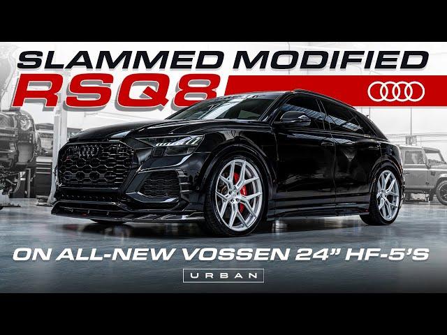 LOWERED MODIFIED CARBON AUDI RSQ8 ON NEW 24" VOSSEN HF-5 WHEELS! | URBAN UNCUT S3 EP12