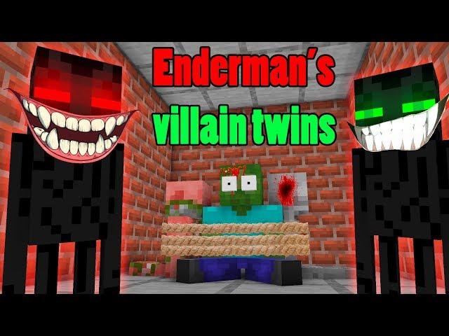 ENDERMAN TWINS Life Challenge - Rusplaying Animation