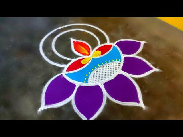 Diwali simple rangoli designs|diwali 2024 beautiful rangoli|diwali Deepam muggulu|Amazingrangoli