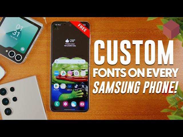 Install 500+ One UI Fonts on ALL Samsung Galaxy For FREE! - WORKING Method 2024