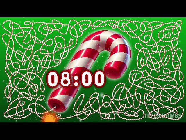 8 Minute  Candy Cane Timer Bomb 