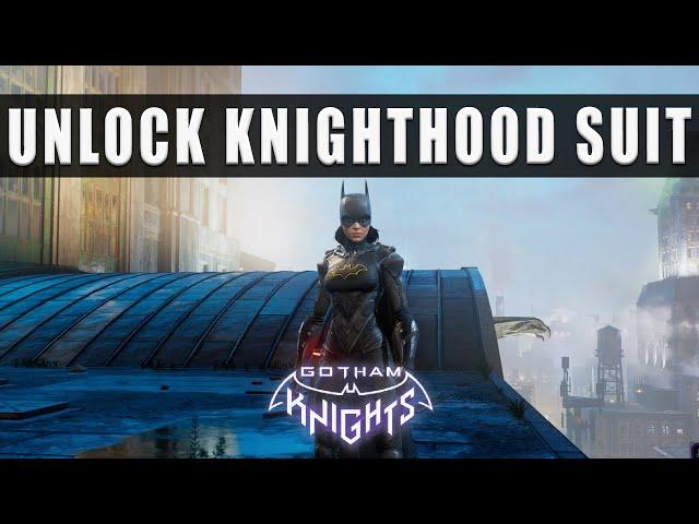 Gotham Knights how to unlock the Knighthood Suit and Transmog