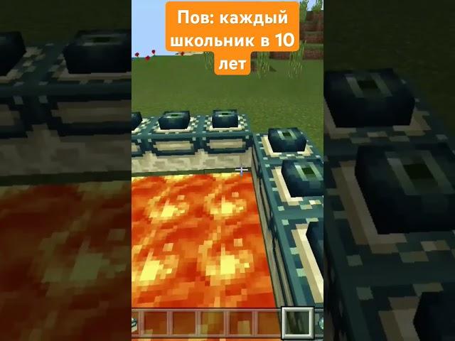 Пов: каждый школьник в 10 лет в Minecraft#minecraft#рекомендации#shorts