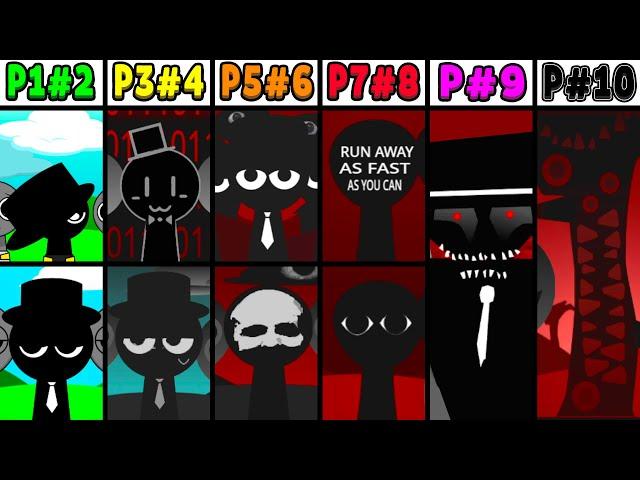 All Phases of Black in Incredibox Sprunki: From 1 Phase to 10 Phase