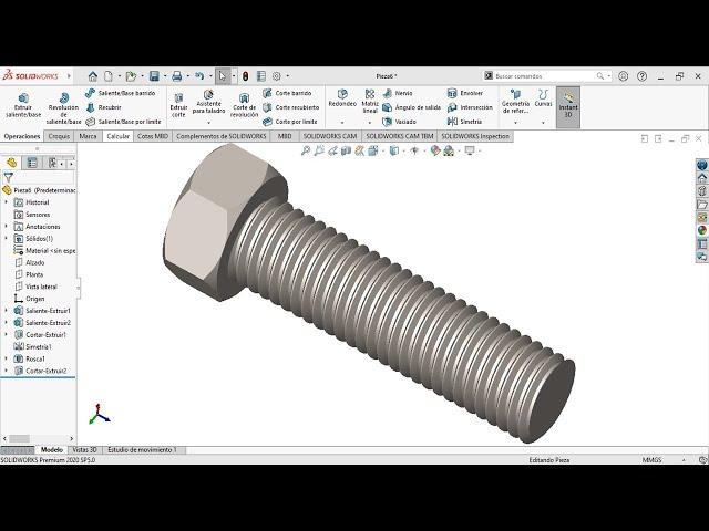 Tutorial SolidWorks Tornillo