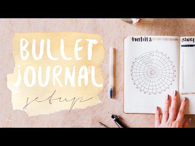 PLAN WITH ME | January Bullet Journal Setup 2018 | Circular Habit Tracker