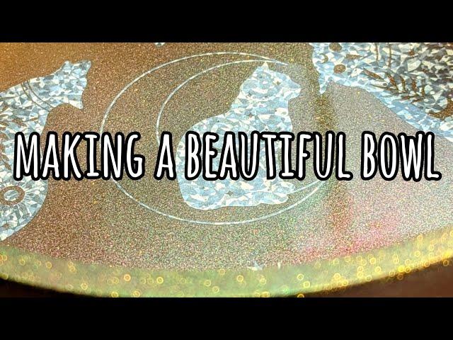 Let's make a beautiful bowl. #resinbound #resinart #resincrafts #artist