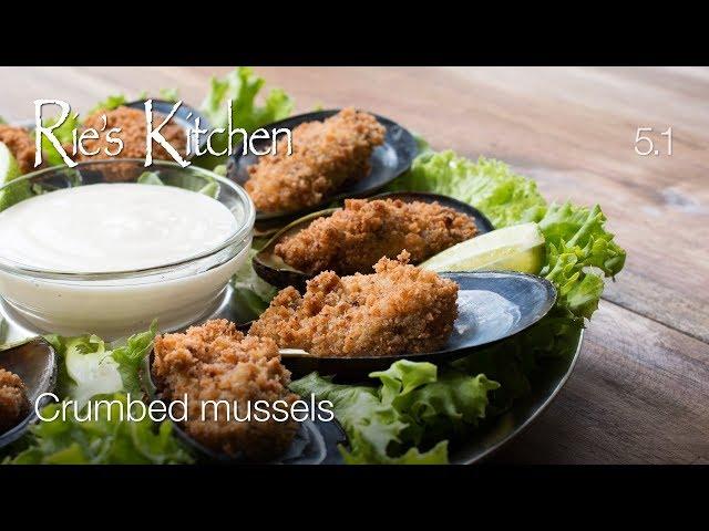 Crumbed mussels