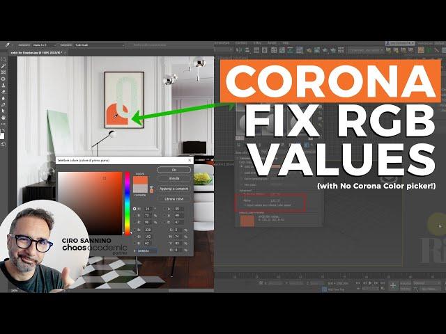 Corona Material RGB color doesn't match - Tutorial