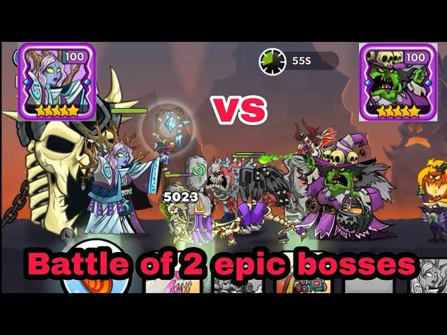 tower conquest p2 #29 : Battle of 2 epic bosses Druidess vs Witch