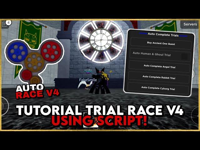 How to AUTO TRIAL RACE V4 Using SCRIPT?! - Blox Fruits Tutorial