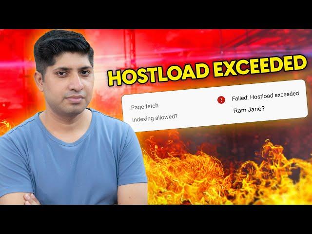 Hostload Exceeded Error in Google Search Console | How To Solve Hostload Exceeded Issue in Hindi