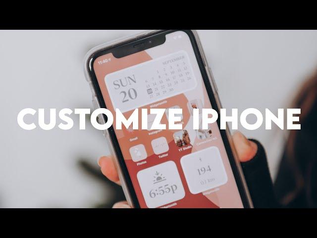 HOW TO CUSTOMIZE YOUR IPHONE WITH IOS 14! (minimal iphone organization)