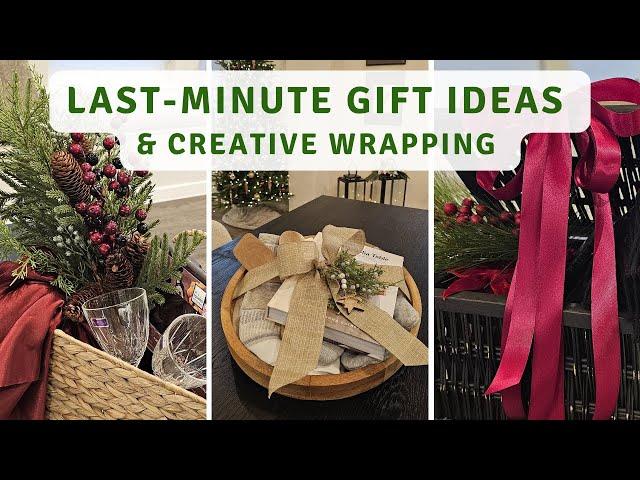 Last Minute Holiday Gift Ideas & Stunning Wrapping Tips